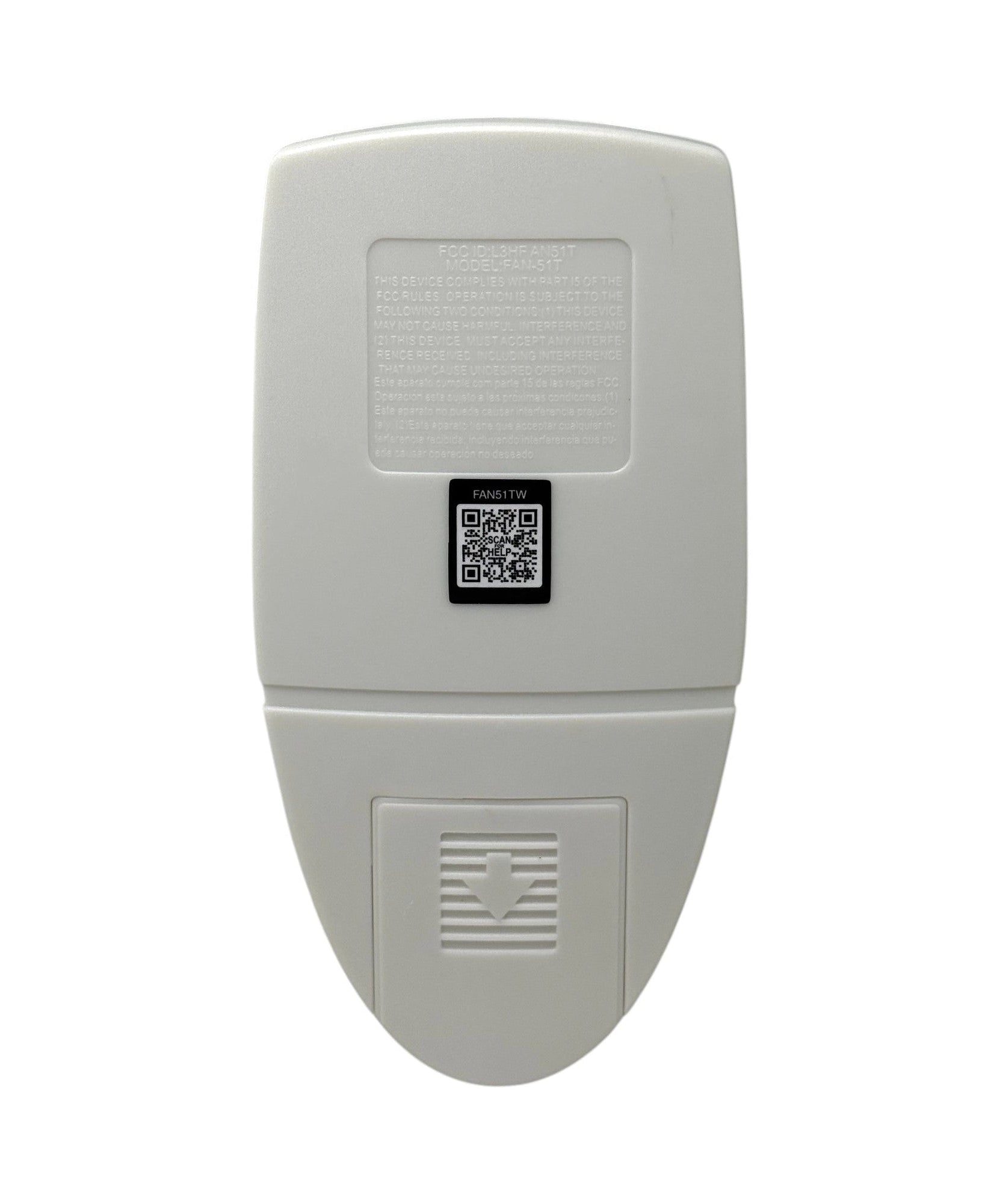 Anderic FAN51TW Ceiling Fan Remote Control for Hampton Bay and others| L3HFAN51T | 303.9 MHz | FAN-51T | White