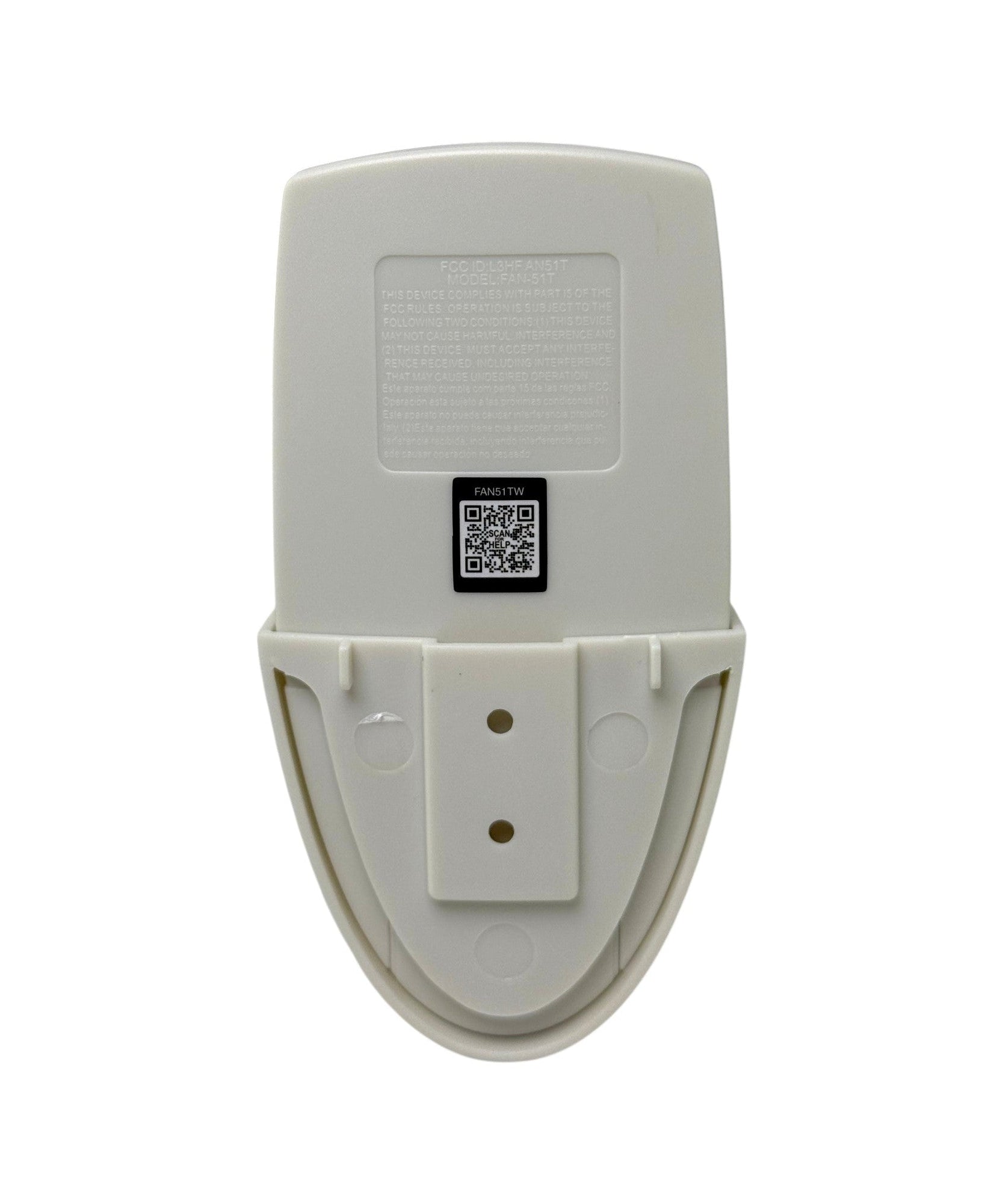 Anderic FAN51TW Ceiling Fan Remote Control for Hampton Bay and others| L3HFAN51T | 303.9 MHz | FAN-51T | White