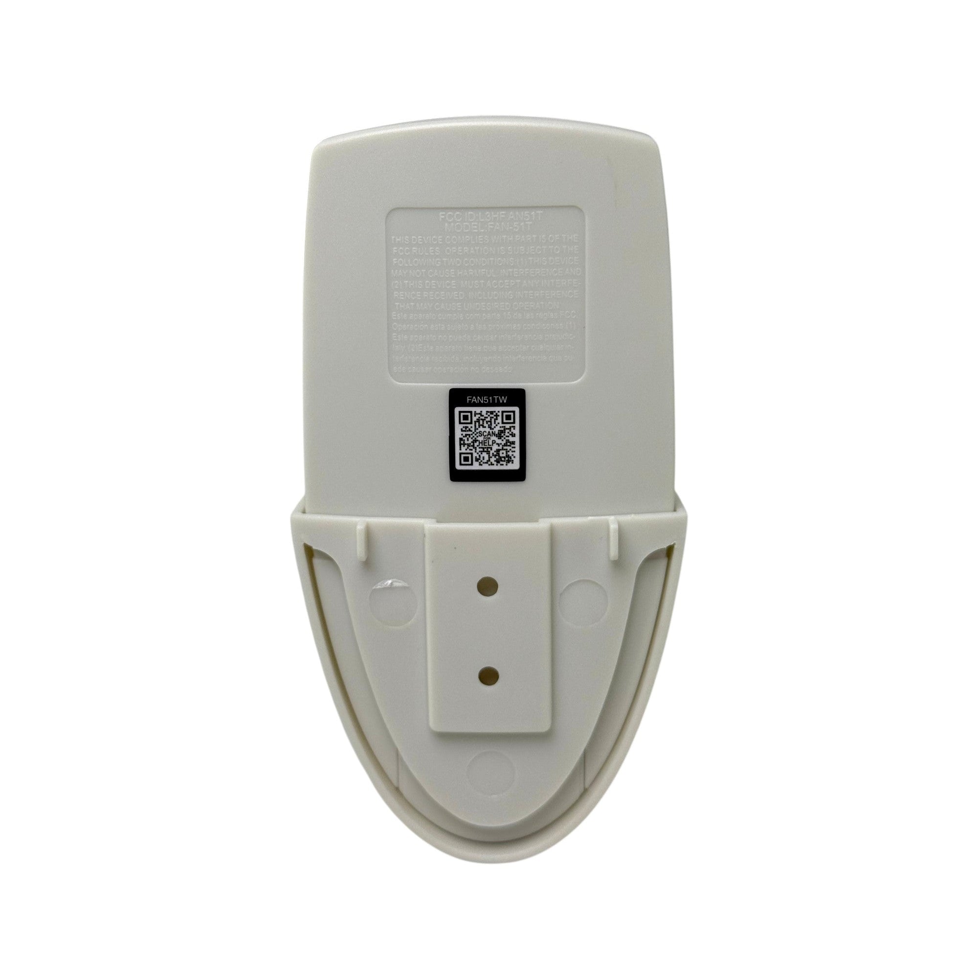 Anderic FAN51TW Ceiling Fan Remote Control for Hampton Bay and others| L3HFAN51T | 303.9 MHz | FAN-51T | White