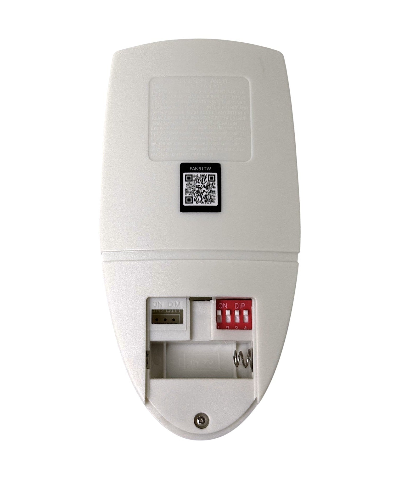 Anderic FAN51TW Ceiling Fan Remote Control for Hampton Bay and others| L3HFAN51T | 303.9 MHz | FAN-51T | White