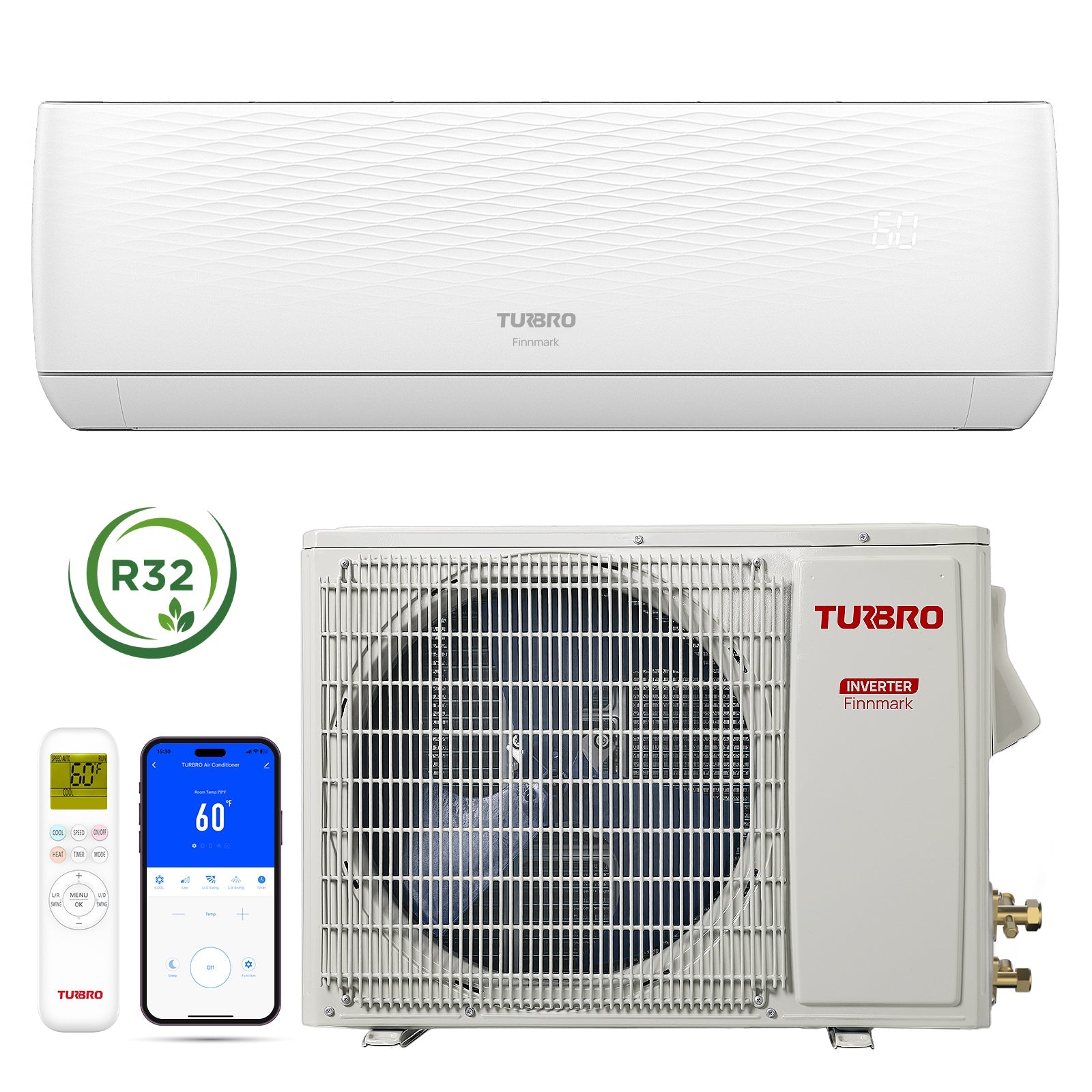 (Open Box) Finnmark Single Zone Mini Split AC (R32)