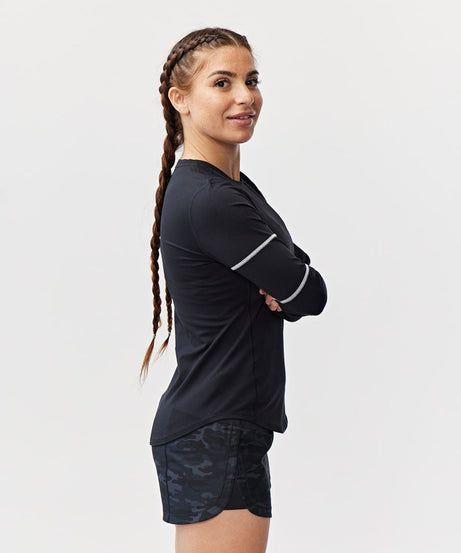 Foudy Damen Langarm-Sportoberteil