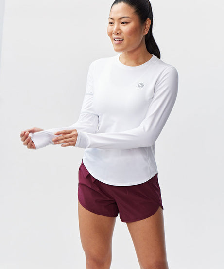Foudy Damen Langarm-Sportoberteil