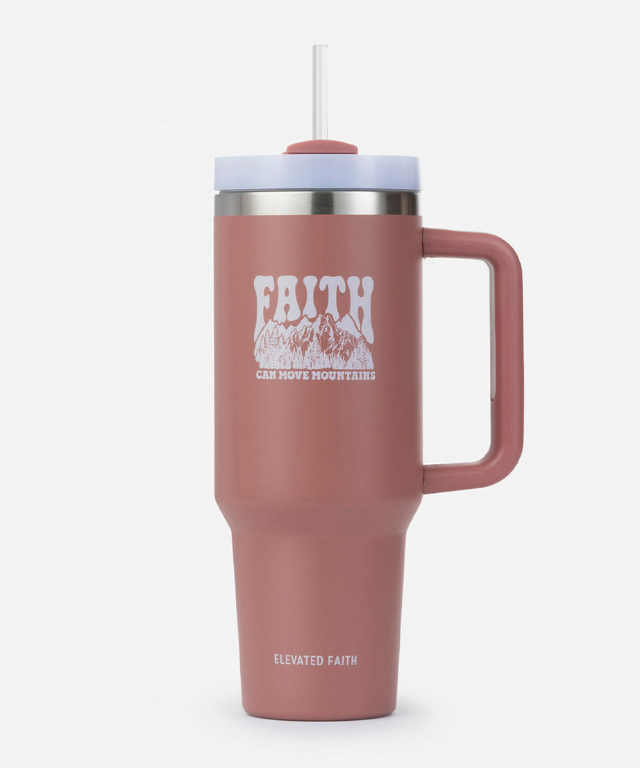 Faith Can Move Mountains 40 oz Becher