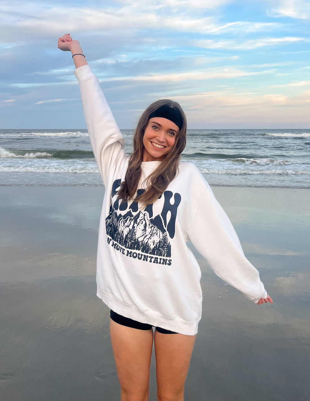 Faith Can Move Mountains Unisex Crewneck