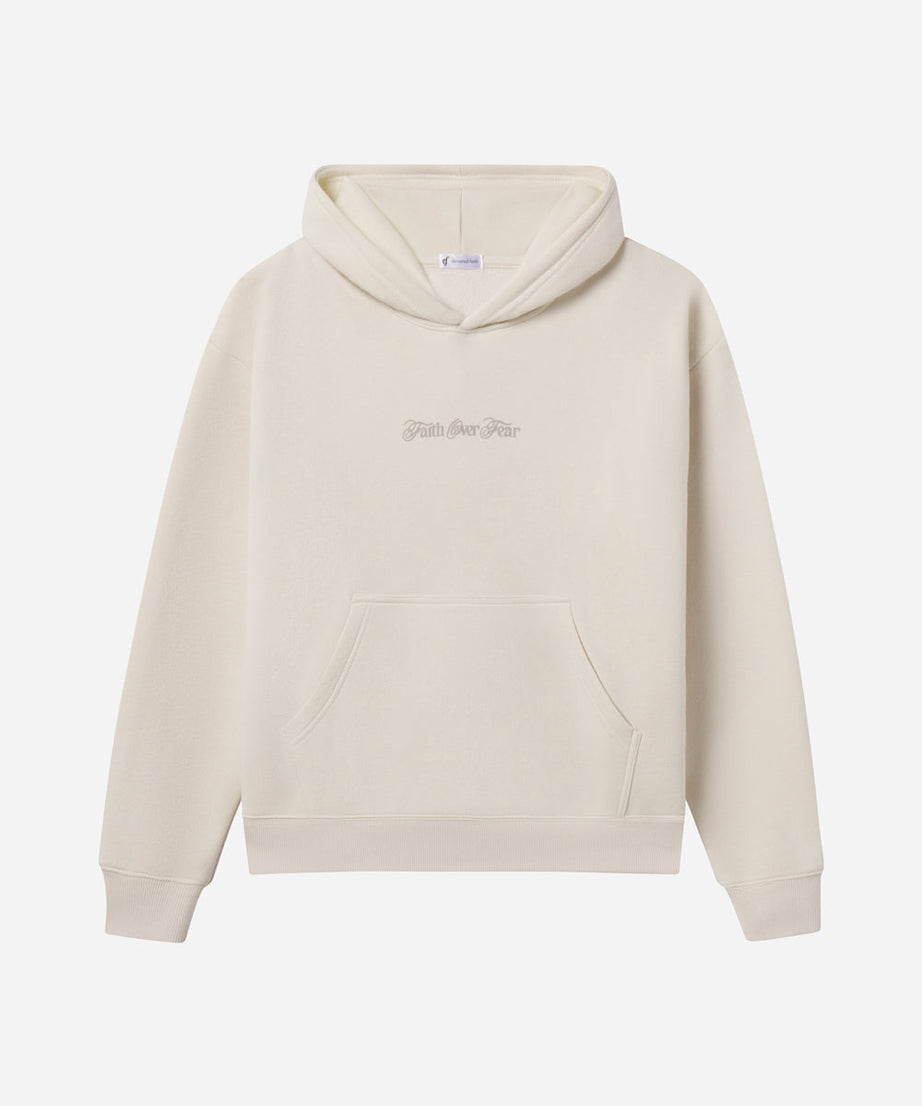 Faith Over Fear Taupe Unisex Hoodie