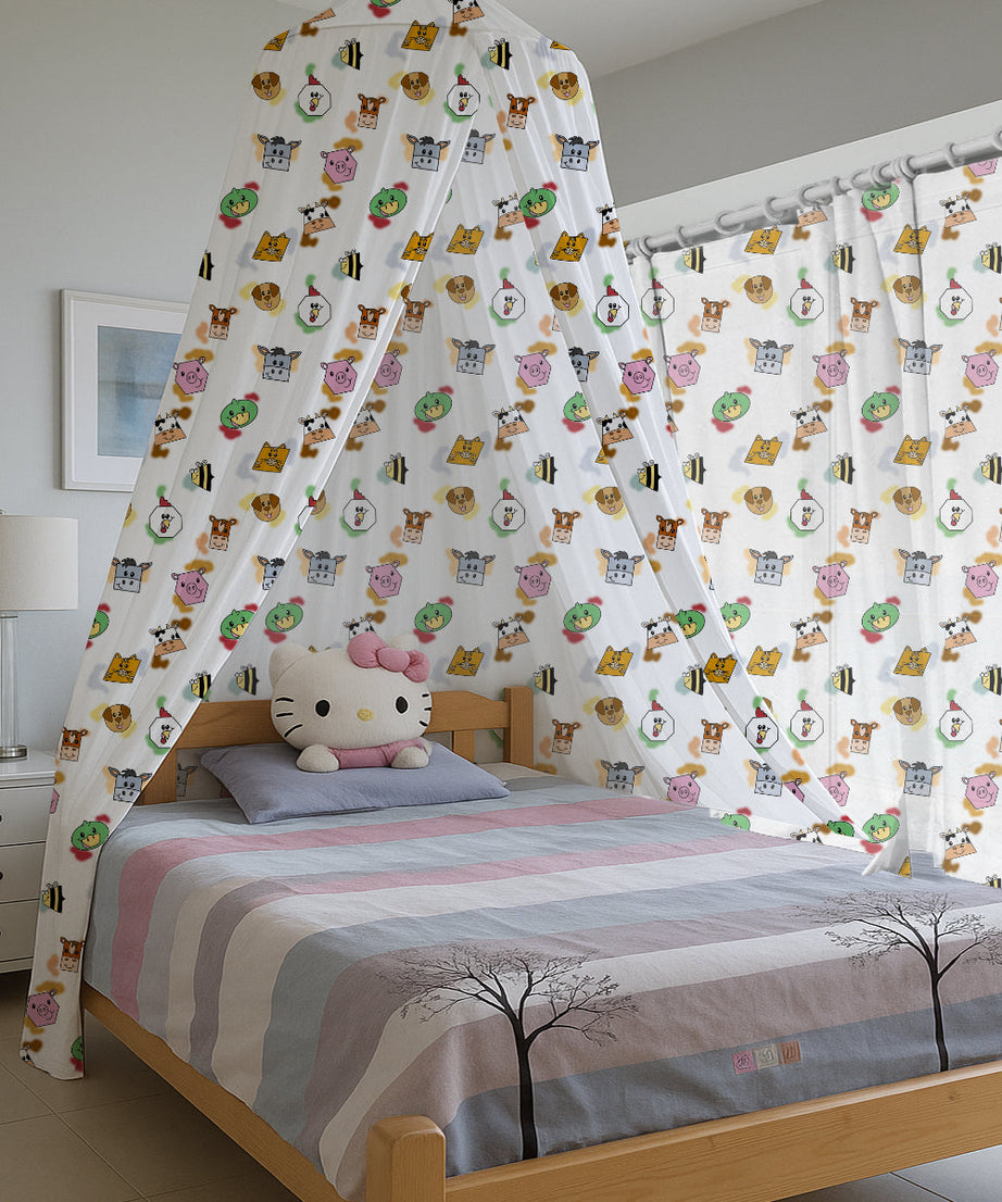Farm Animals Printed Canopy