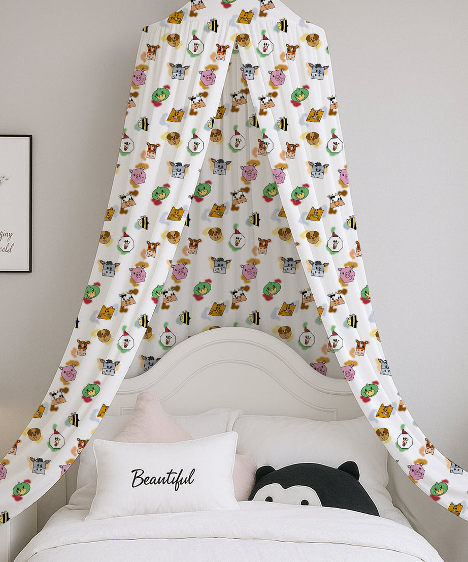 Farm Animals Printed Canopy