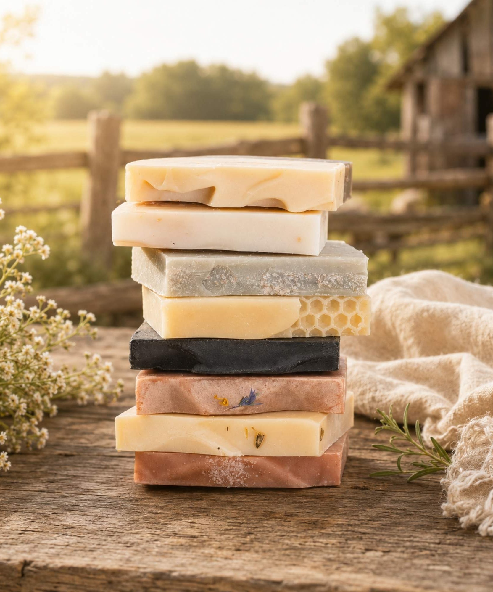 Farmhouse Artisan Goat Milk & Tallow Soap Sampler