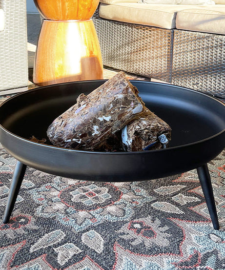 Raised Metal Fire Pit Bowl