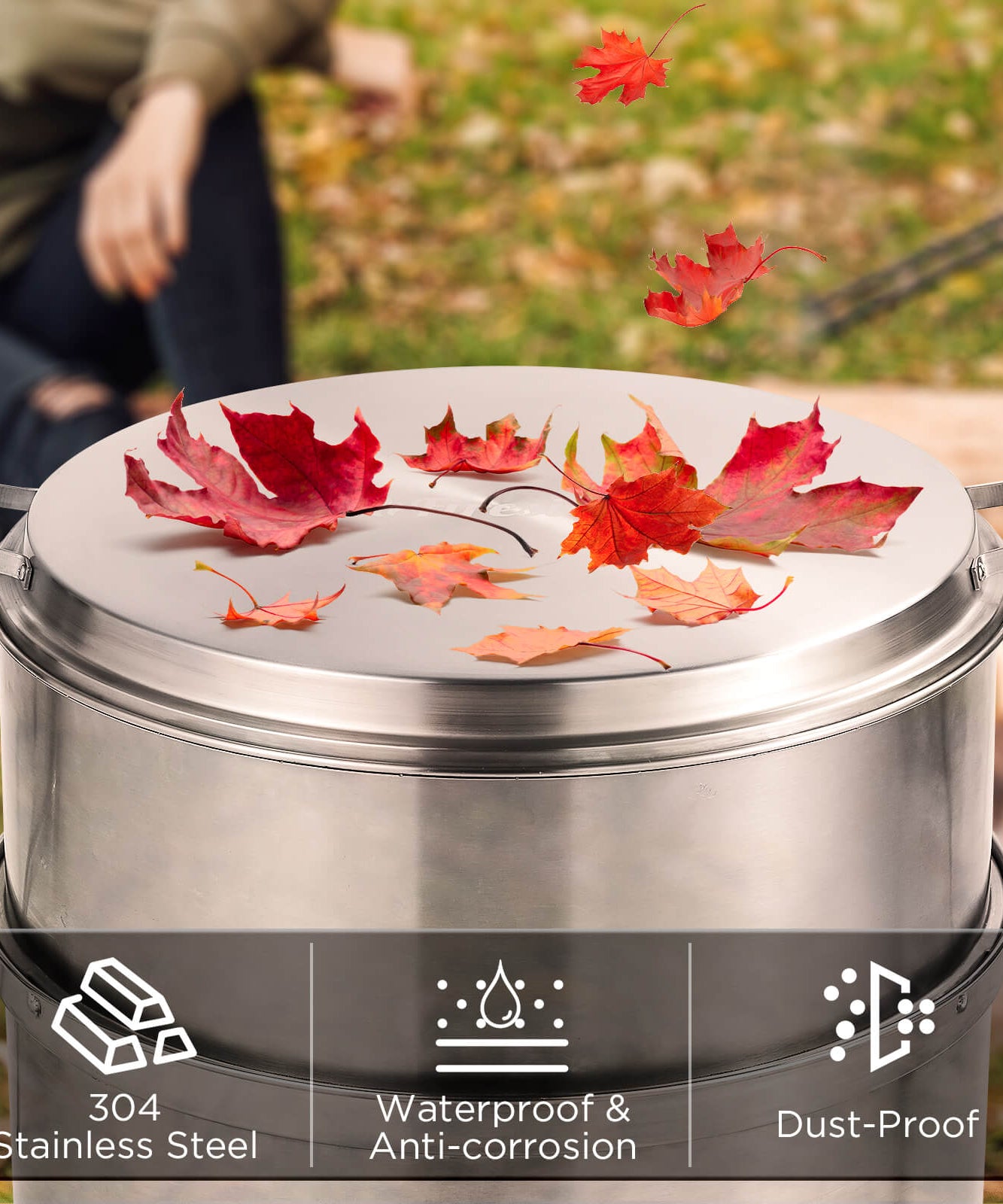Fireside Pluto R19 Stainless Steel Fire Pit Lid