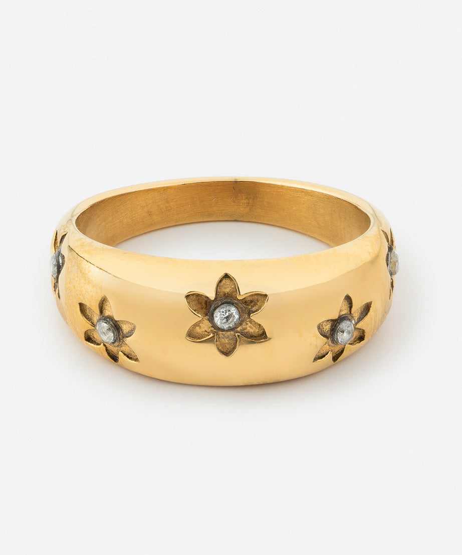 Floral Dome Ring