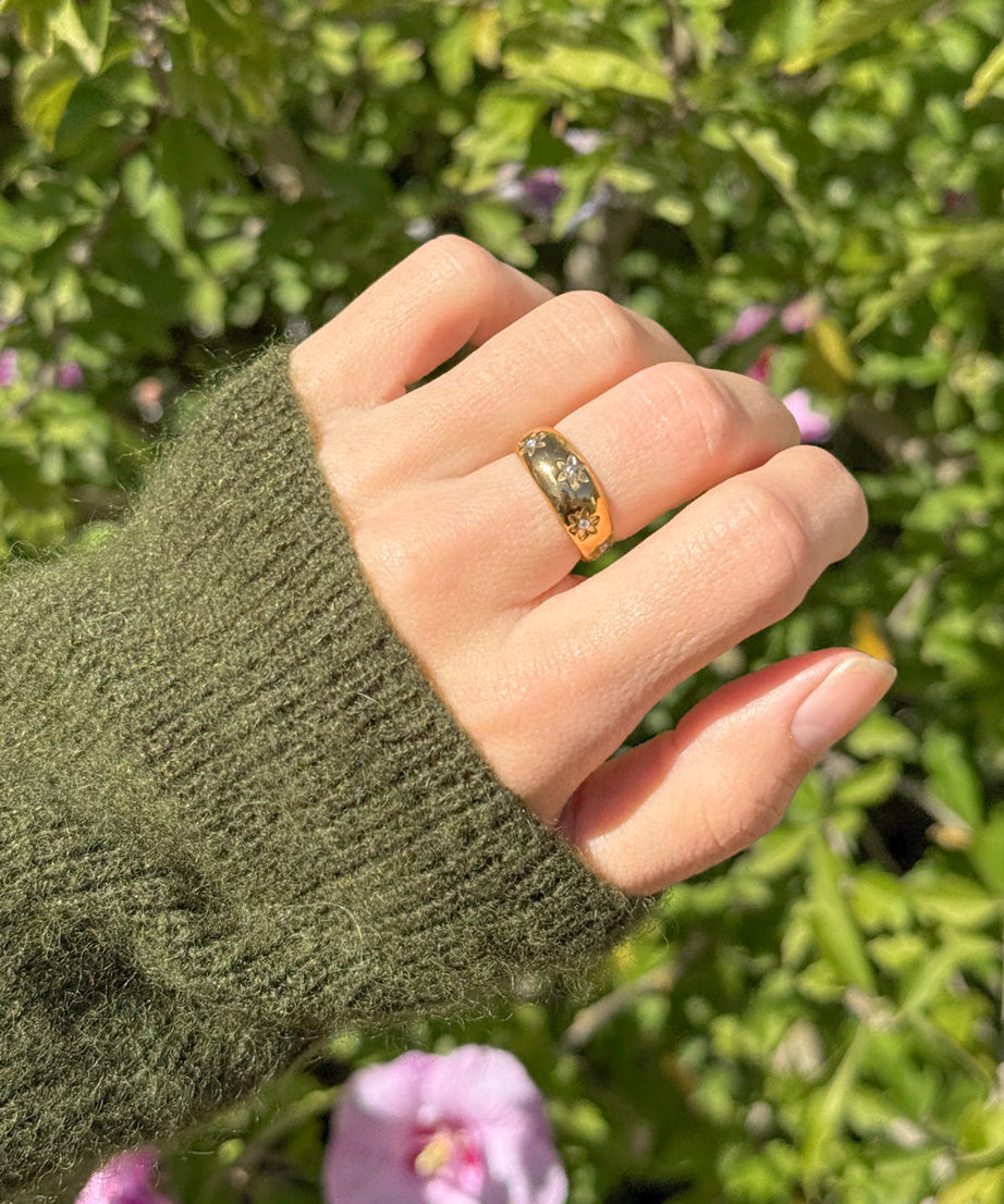 Floral Dome Ring