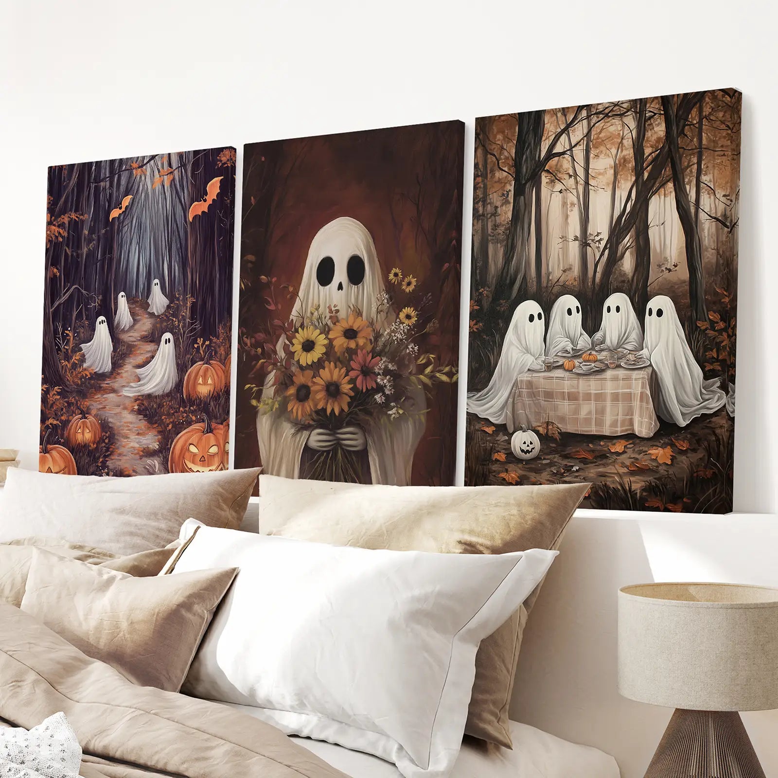 Bezaubernde und gruselige Kunst für das Herbstposter