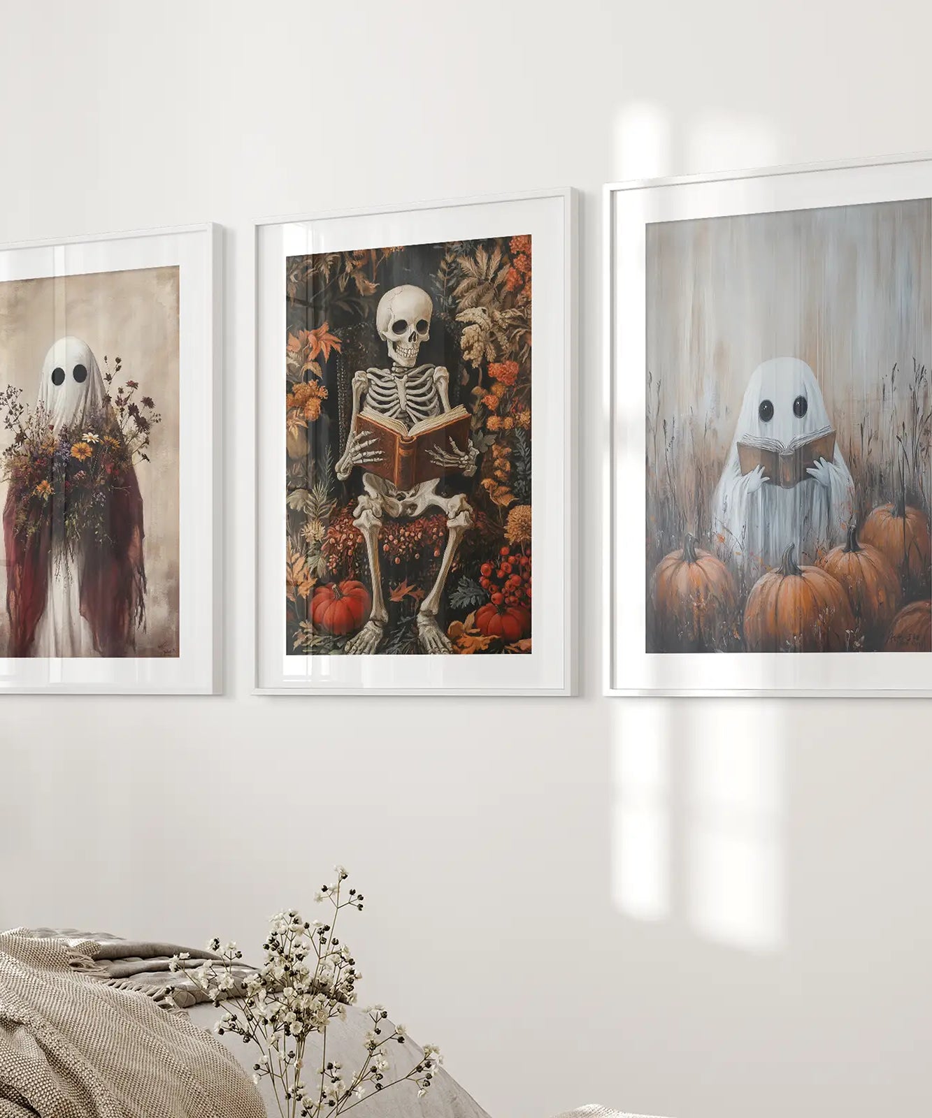 Halloween Skelett Wandkunst Dekorationen Poster