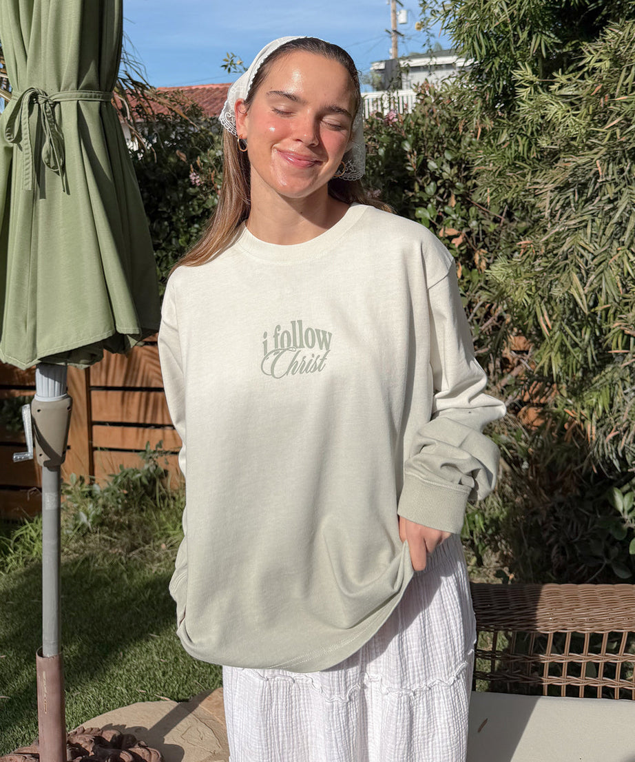 Follow Christ LS Heavyweight Tee