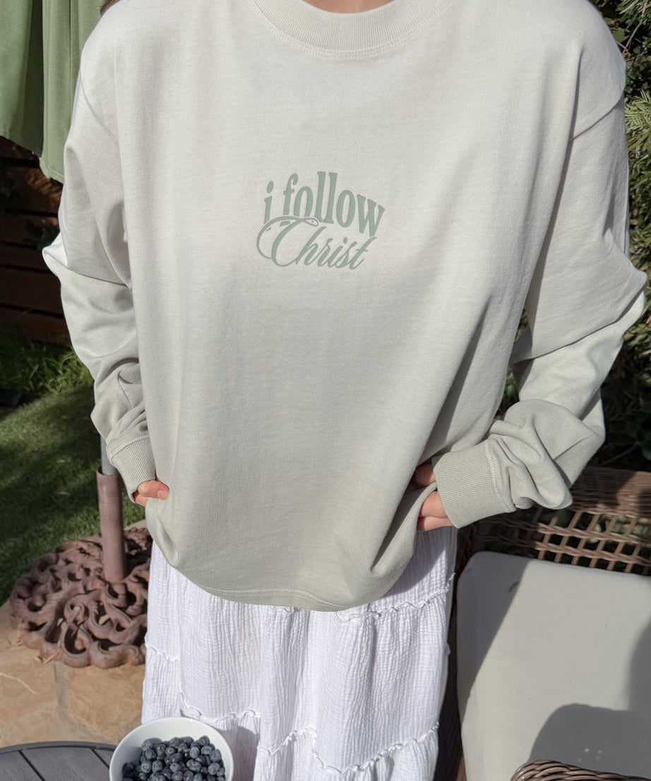 Follow Christ LS Heavyweight Tee