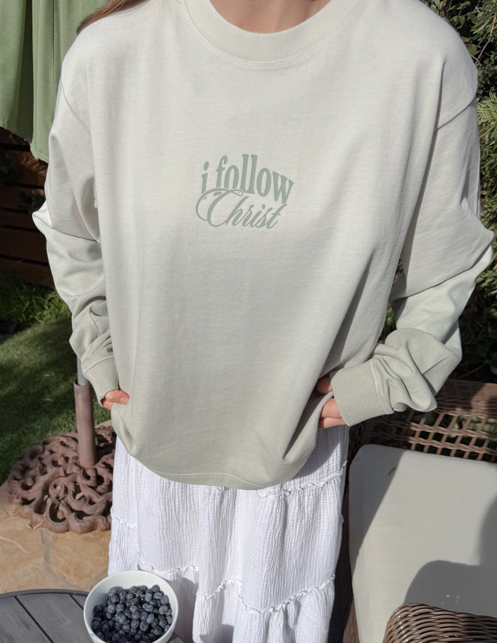 Follow Christ LS Heavyweight Tee