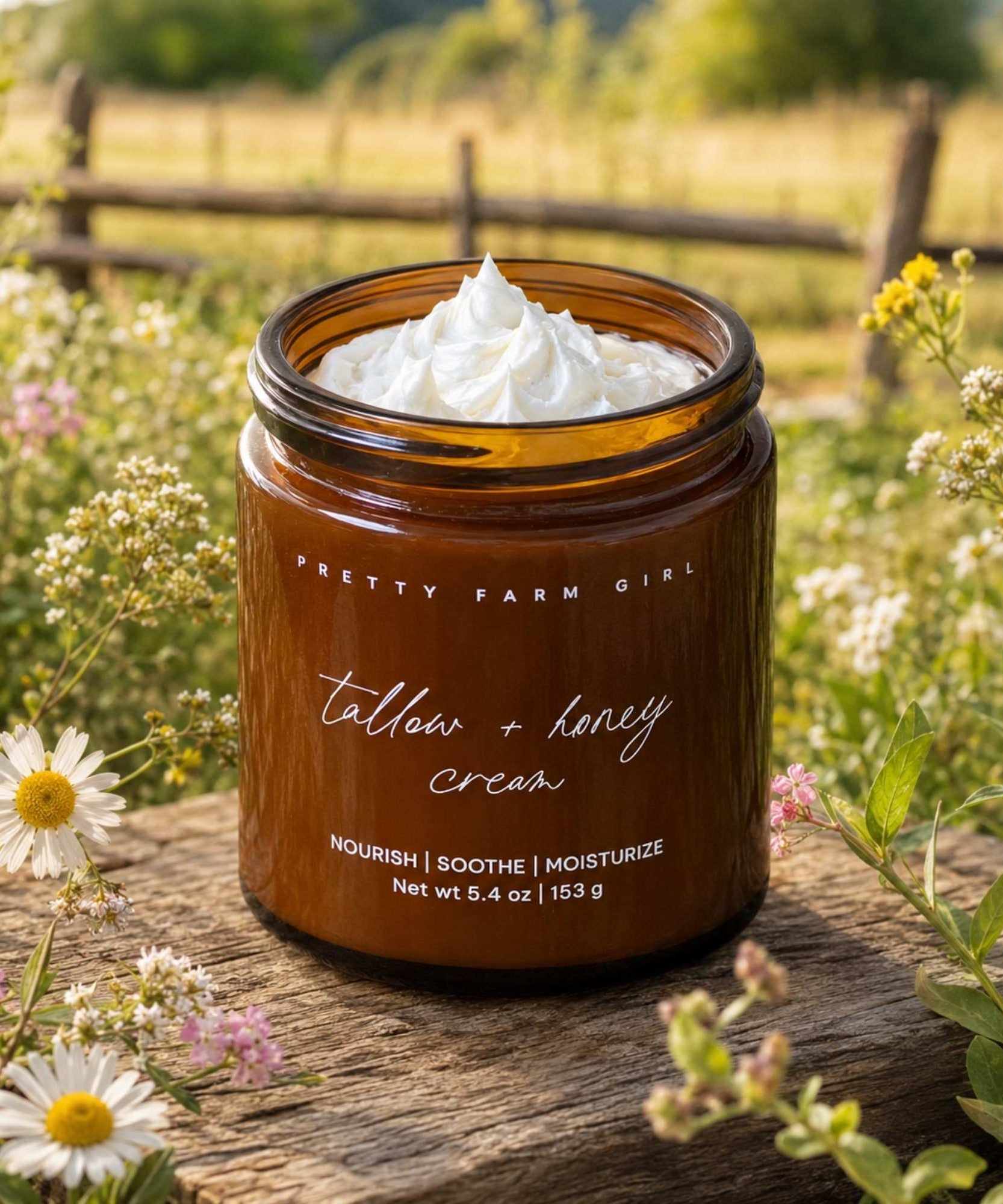 Fragrance Free Tallow + Honey Cream for Sensitive Skin