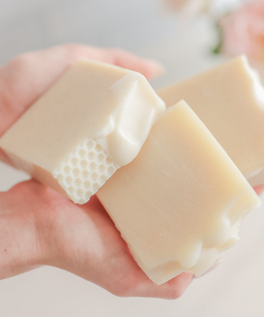 Fragrance Free Handmade Tallow + Goat Milk Soap Bar Trio