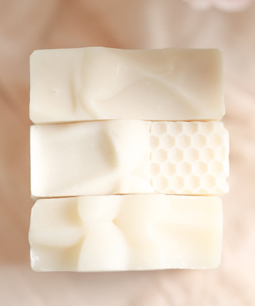 Fragrance Free Handmade Tallow + Goat Milk Soap Bar Trio