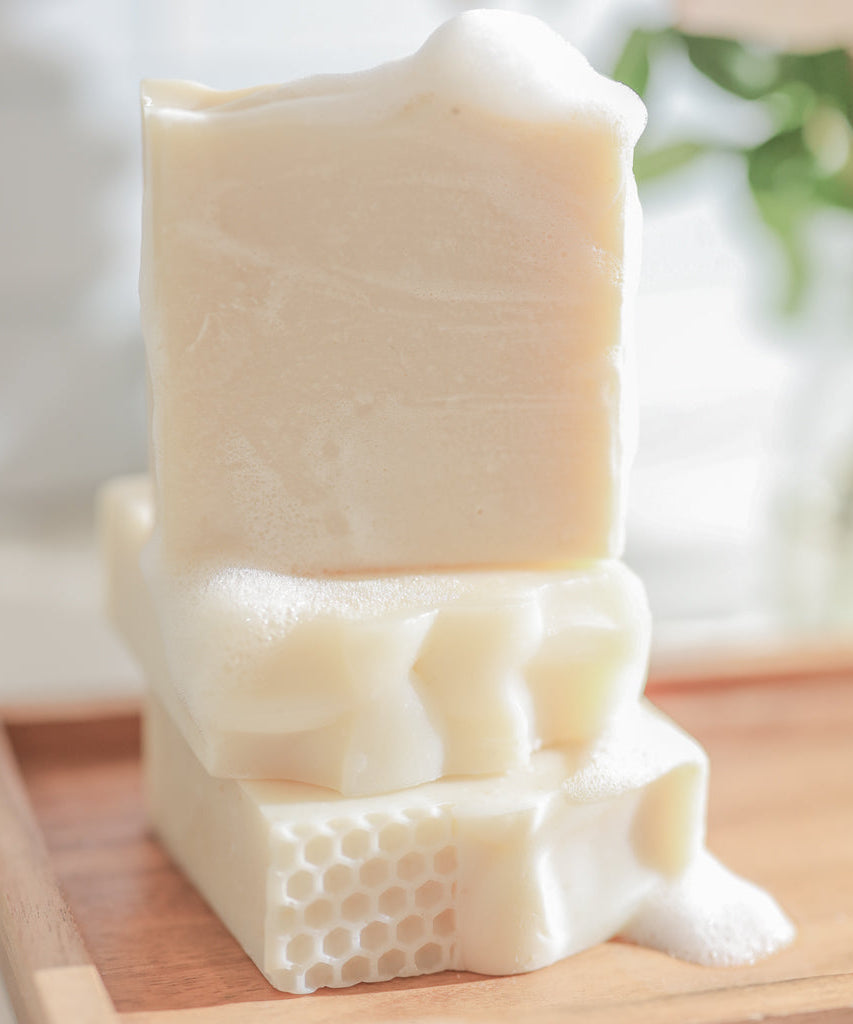Fragrance Free Handmade Tallow + Goat Milk Soap Bar Trio