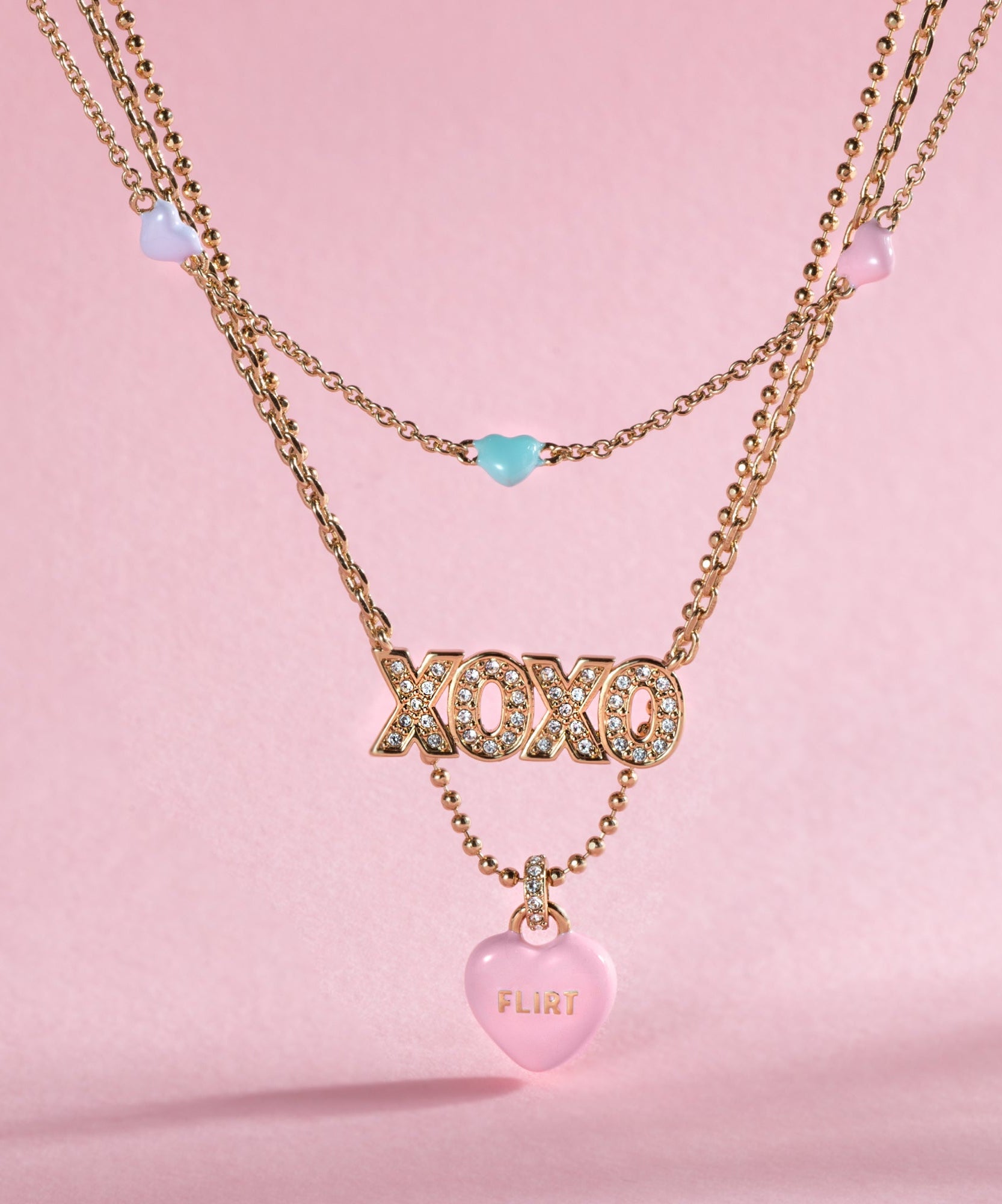 Sweethearts® Triple-Strand Charm Necklace