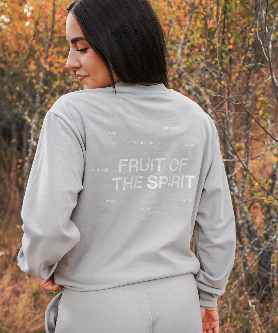 Fruit of the Spirit Grey LS Unisex Tee