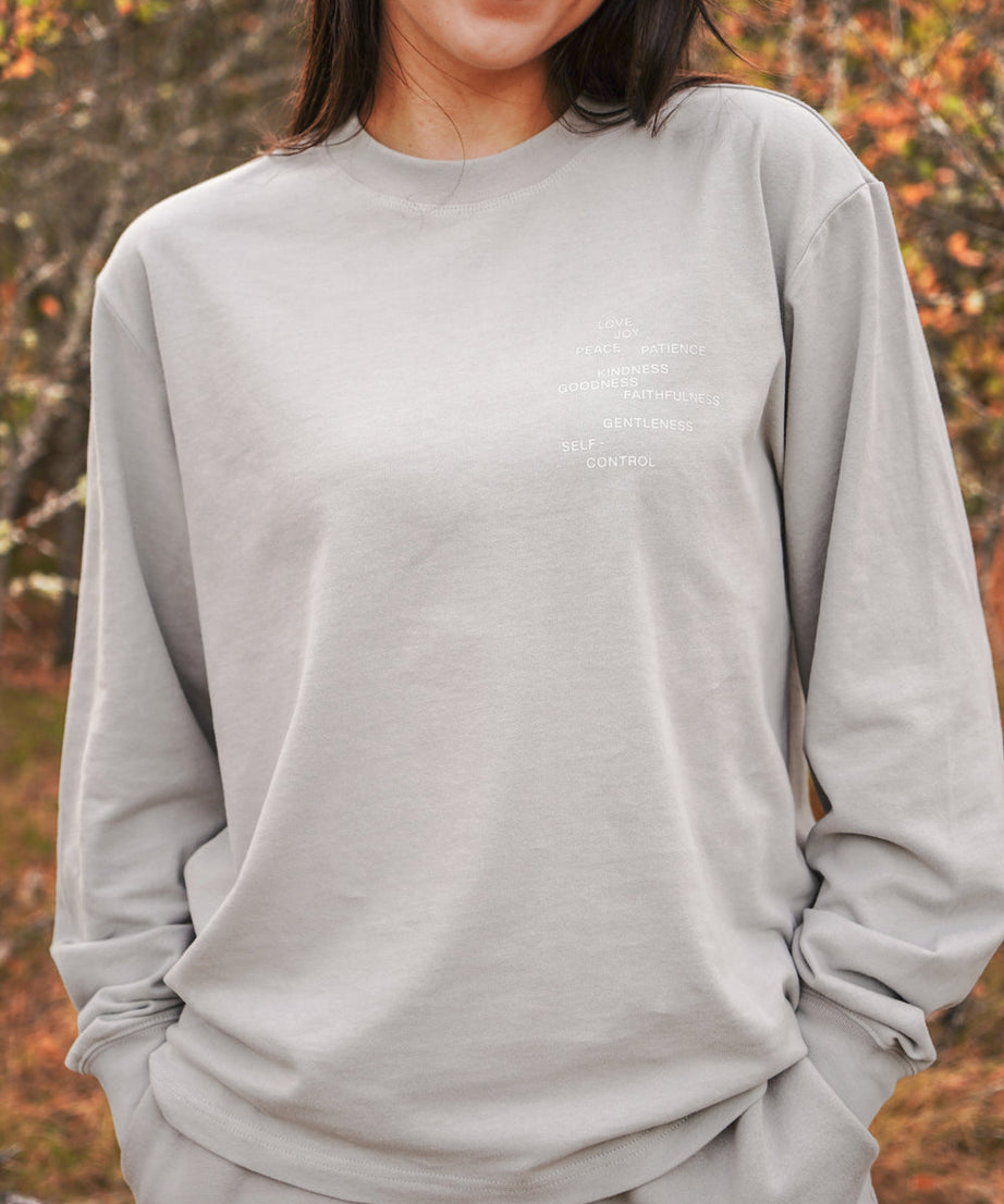 Fruit of the Spirit Grey LS Unisex Tee