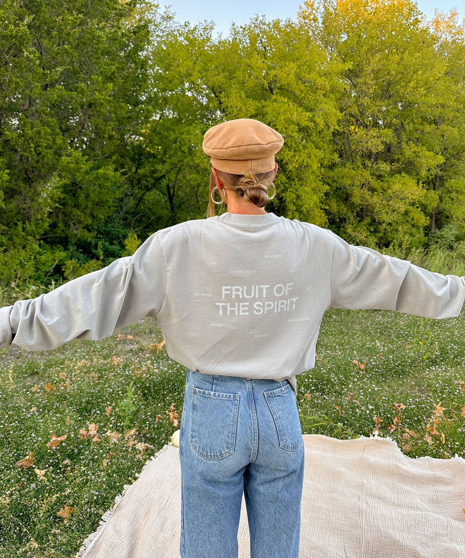 Fruit of the Spirit Grey LS Unisex Tee