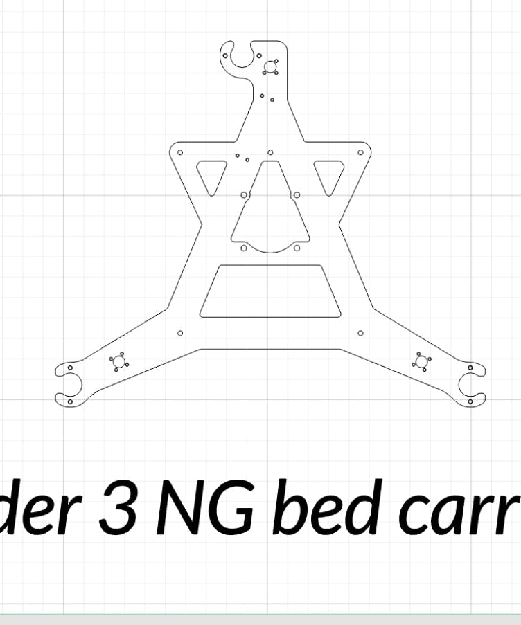Ender 3 NG Bed Carriage by Honeybadger
