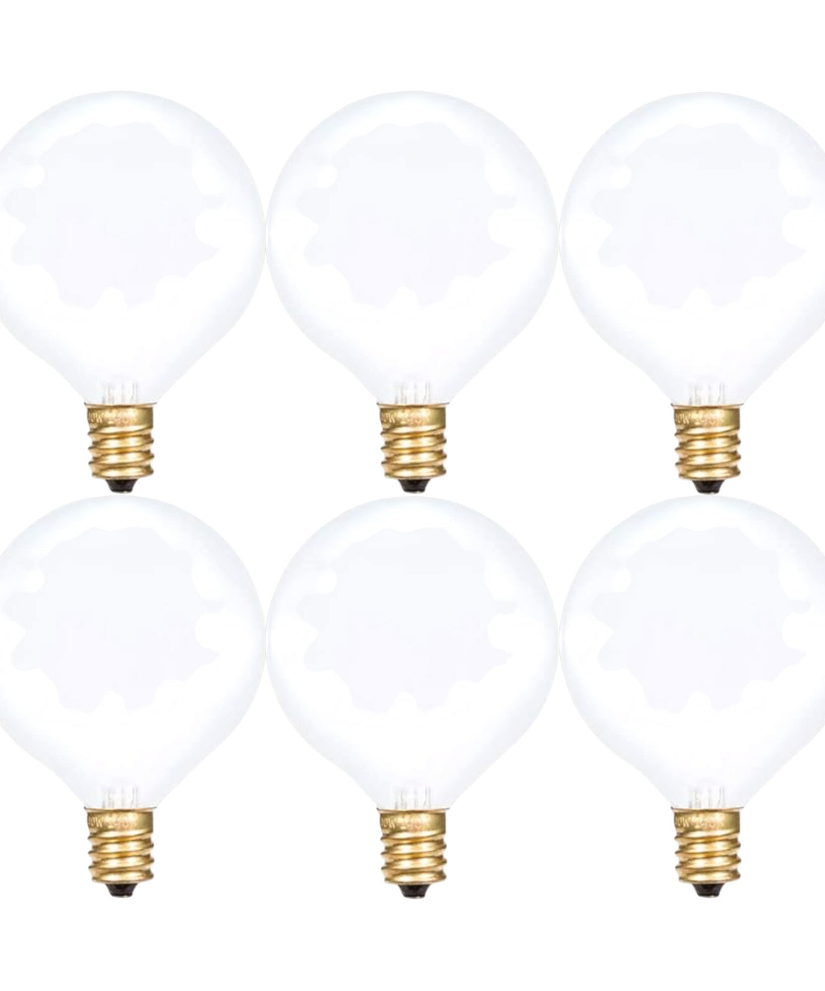 Foundation™ 40-Watt Incandescent Dimmable Light Bulb - 2700K Soft White, E12 Candelabra Base, Globe - 6-Pack