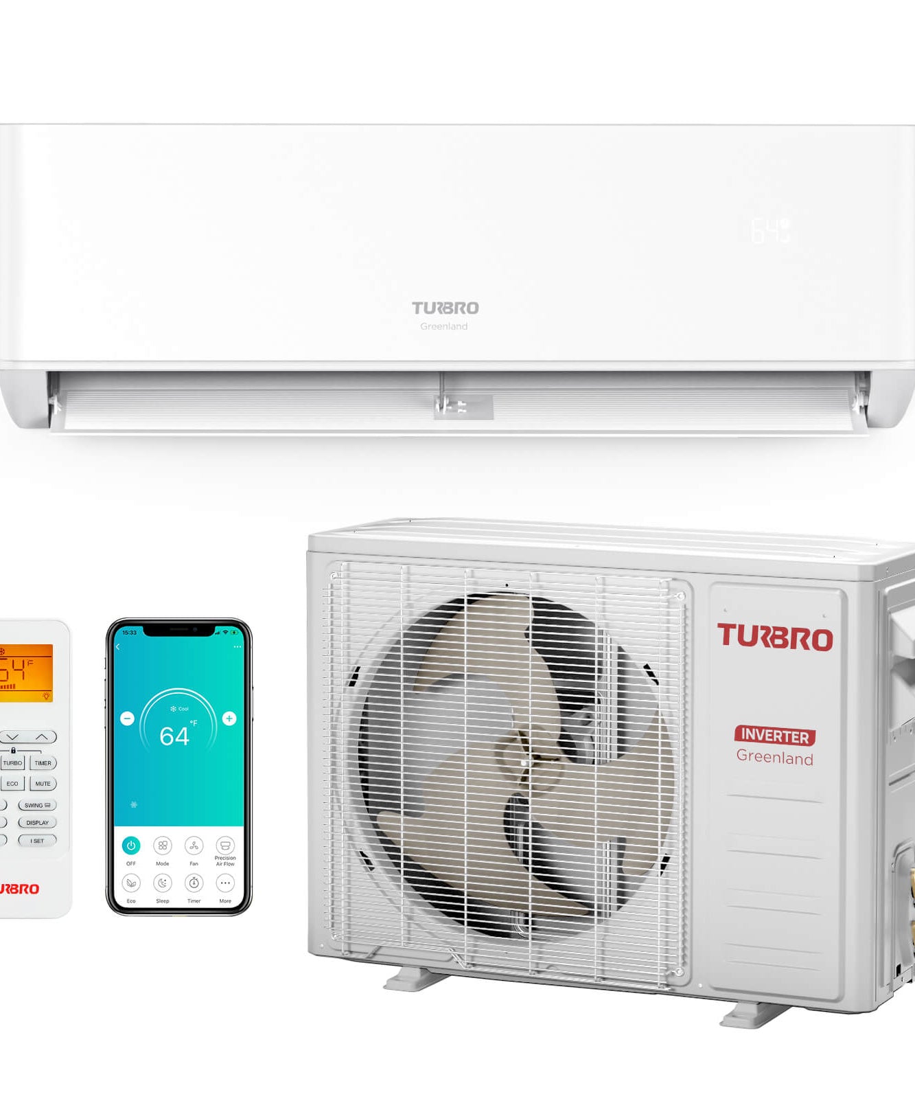 (Open Box) Greenland Single Zone Mini Split AC (R410A)