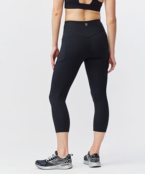 Go Again Damen Capri-Leggings, Länge 53 cm