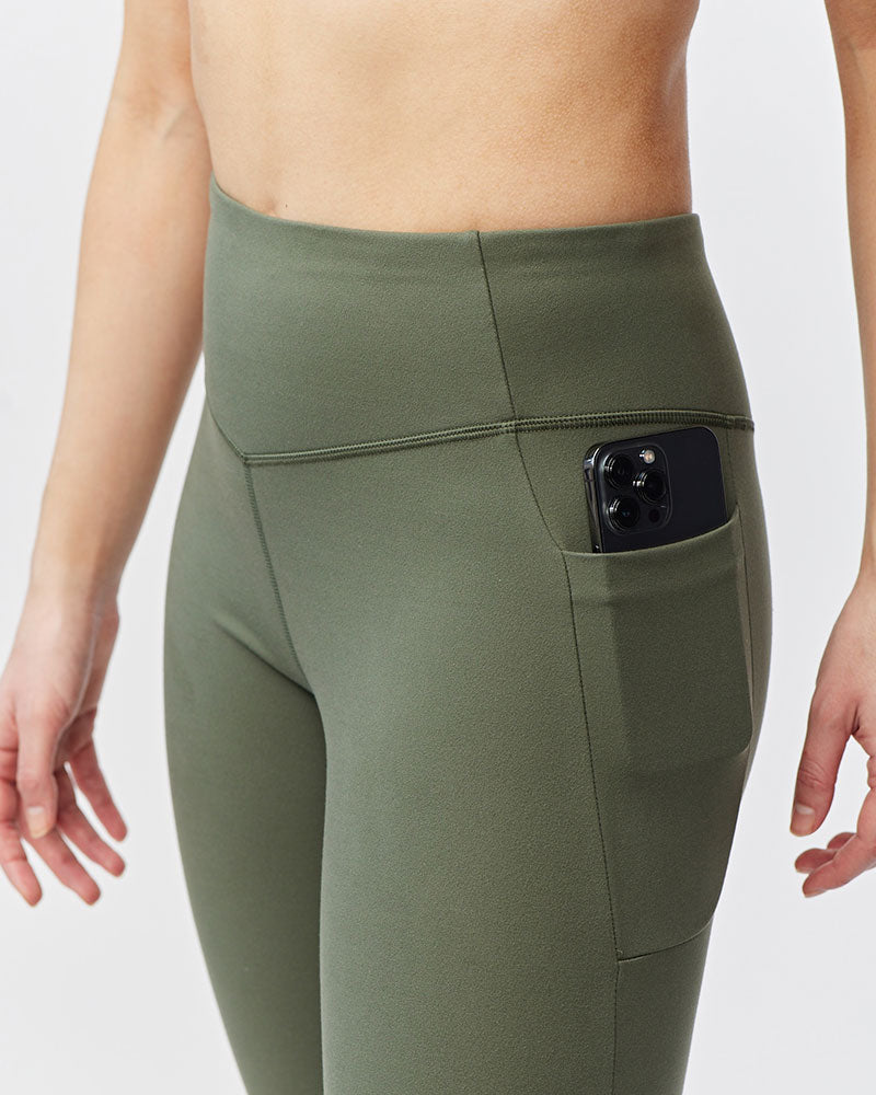 Go Again Damen Capri-Leggings, Länge 53 cm