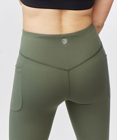 Go Again Damen Capri-Leggings, Länge 53 cm