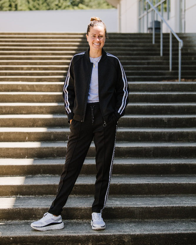 Powerstripe Mid Rise Track Pant 28" 7/8 Länge
