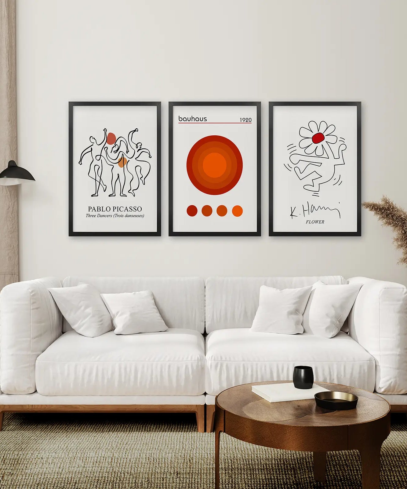 Abstrakte Picasso Wandkunst Set aus 3 Postern