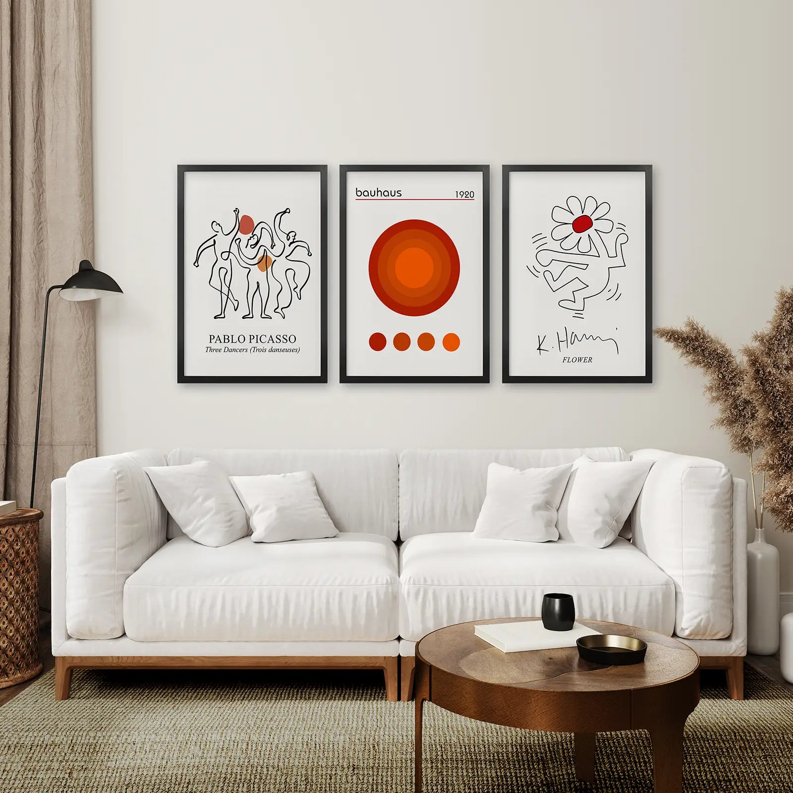 Abstrakte Picasso Wandkunst Set aus 3 Postern