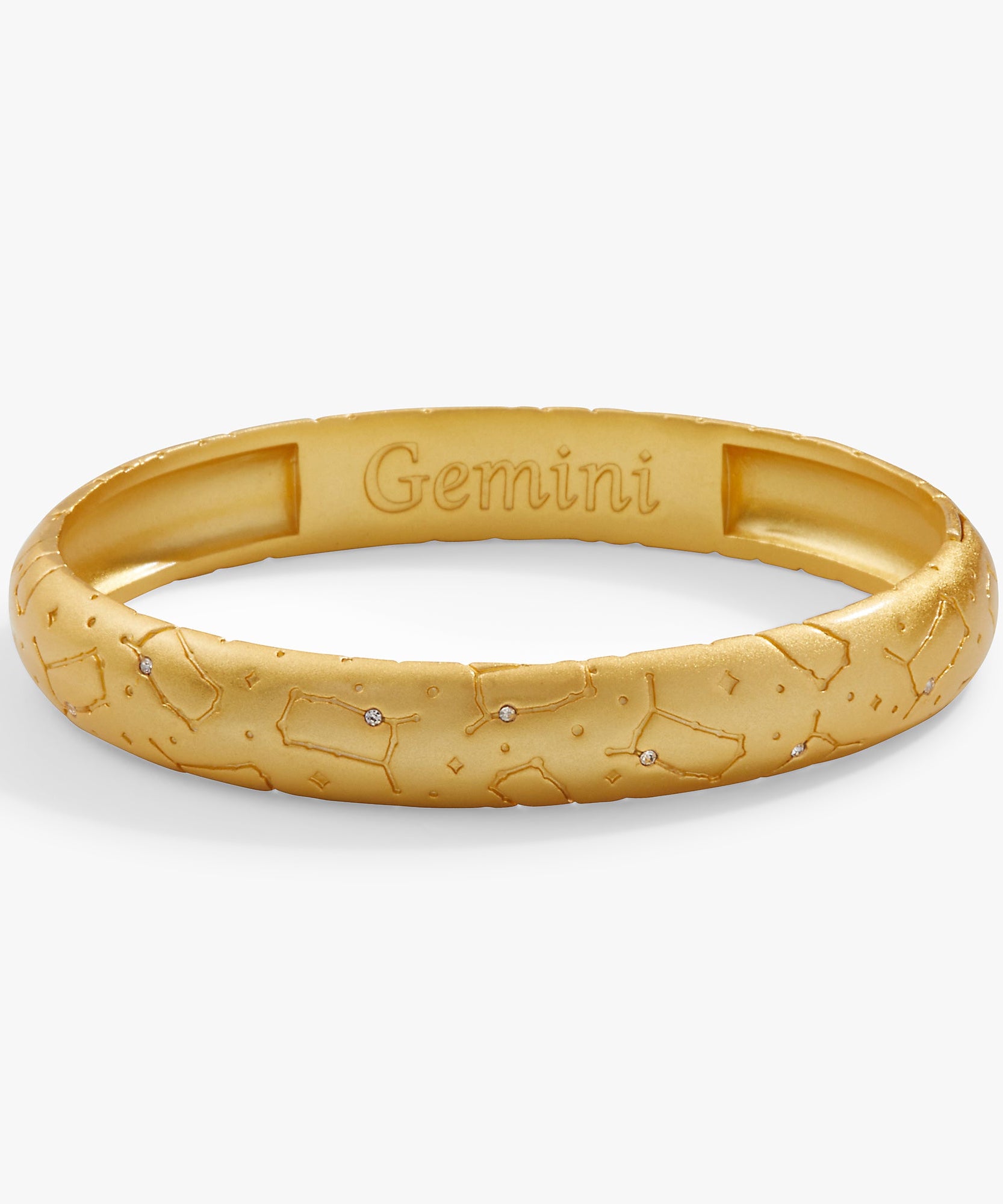Gemini Zodiac Hinge Bangle