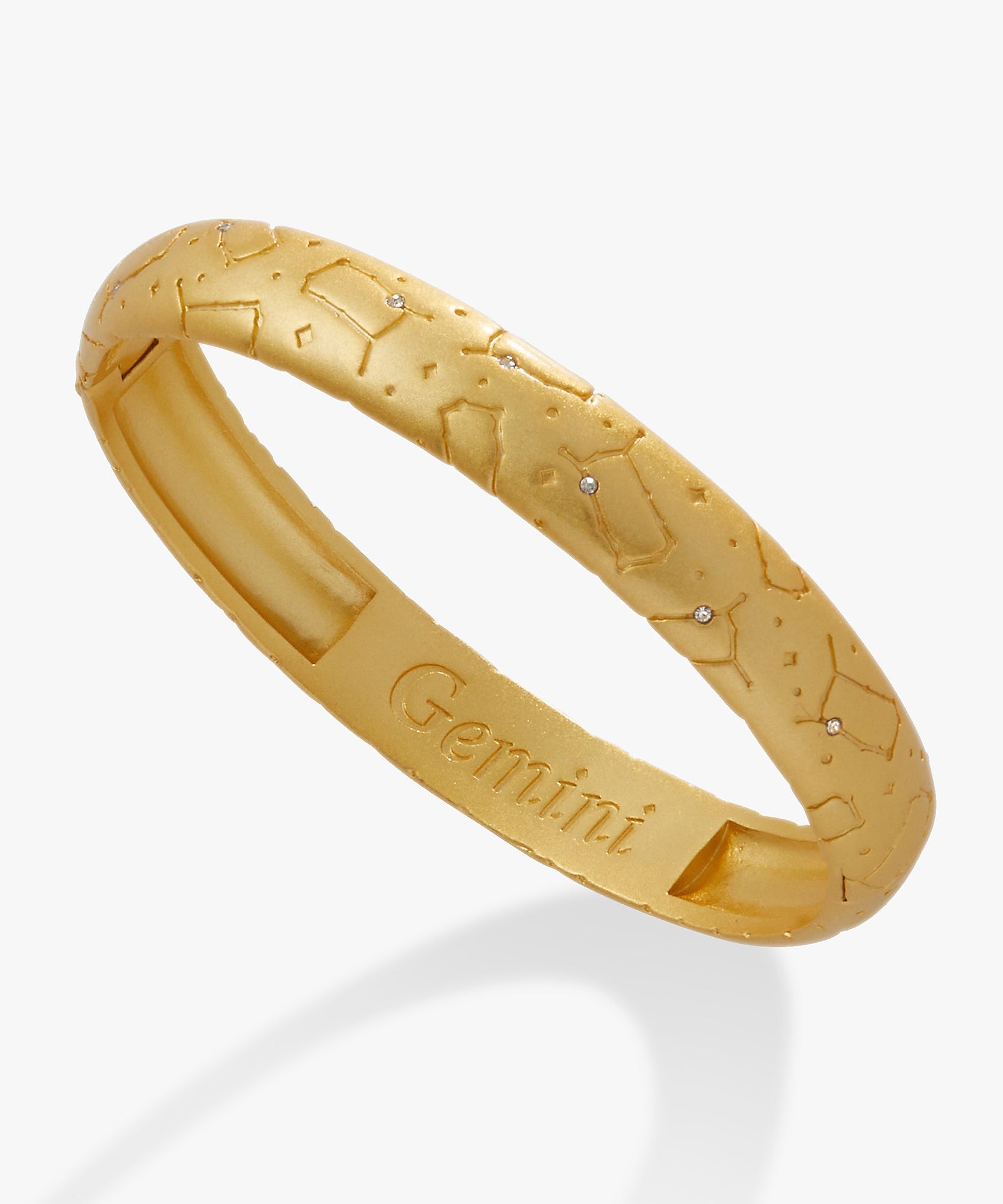 Gemini Zodiac Hinge Bangle