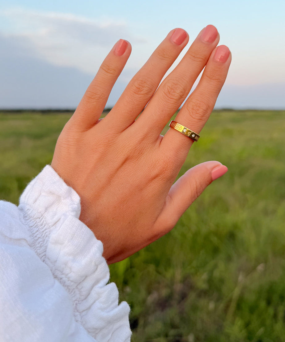 Gemstone Logo Ring