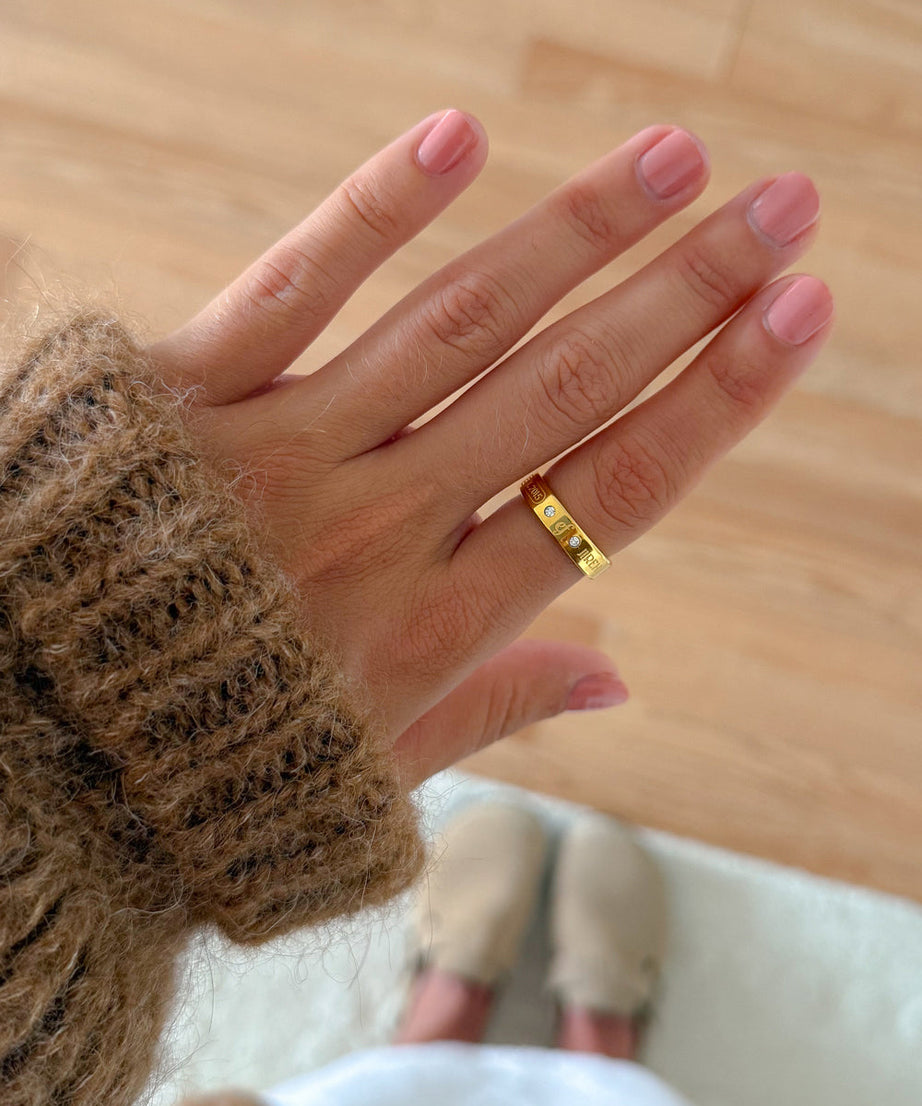 Gemstone Logo Ring