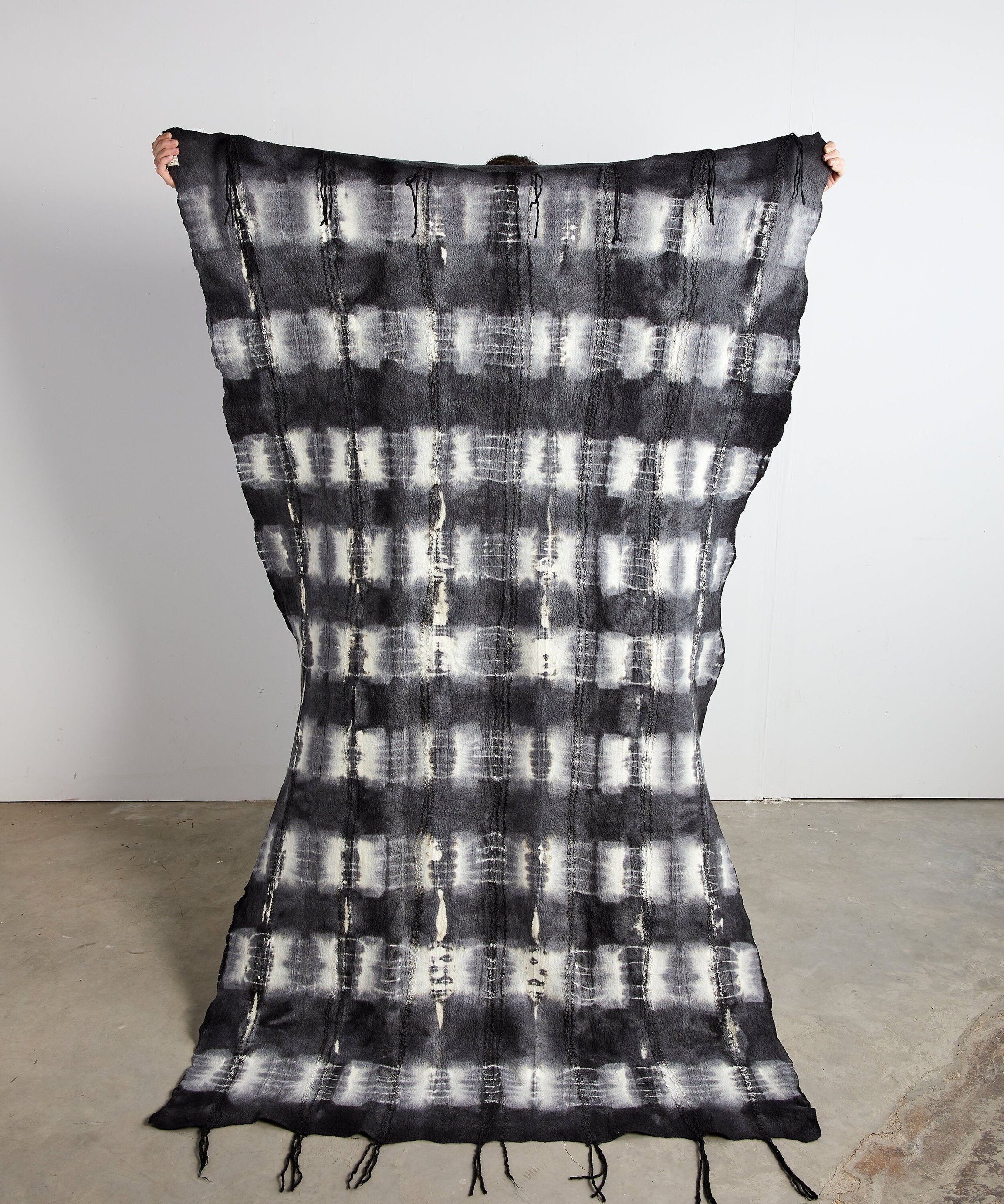 Adire Tye-Dye Lightweight Wool Throw Blanket