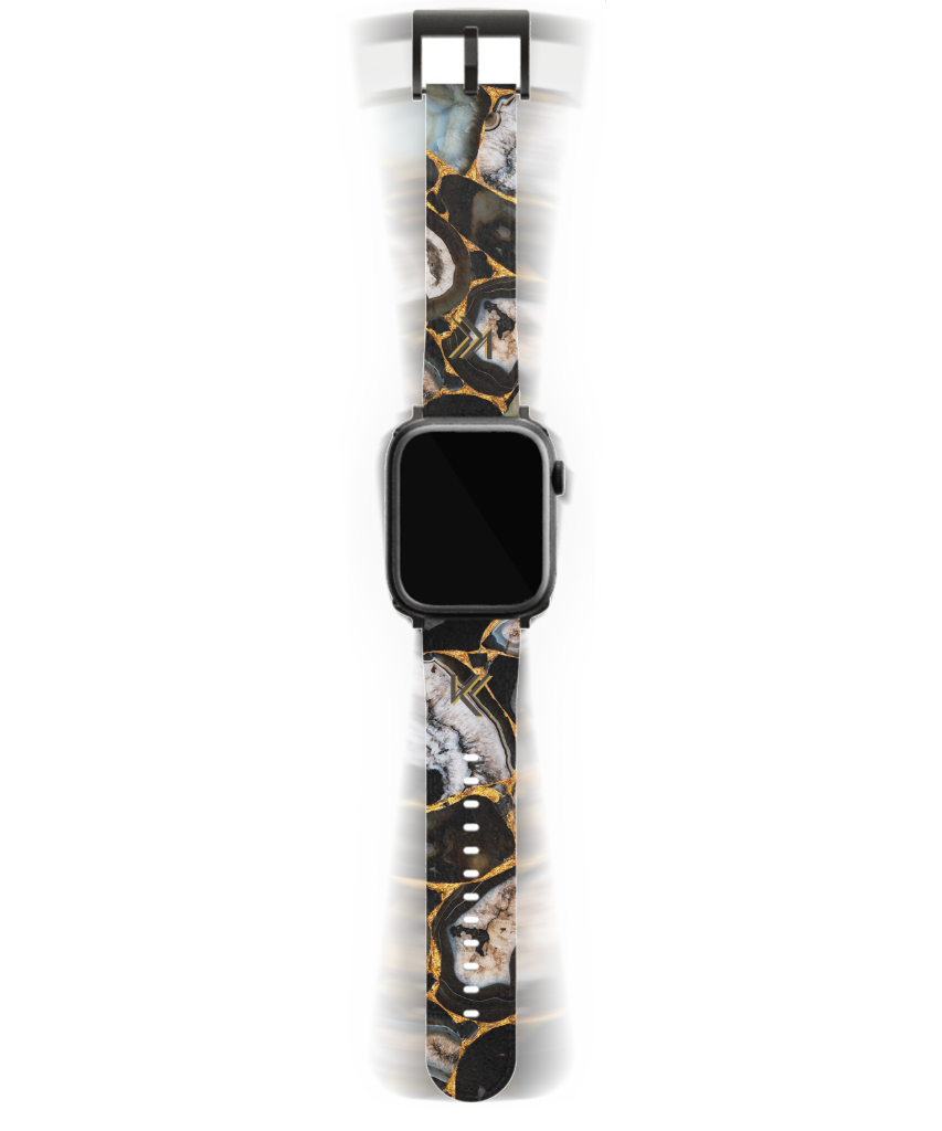 Glänzendes Onyx-Uhrenarmband