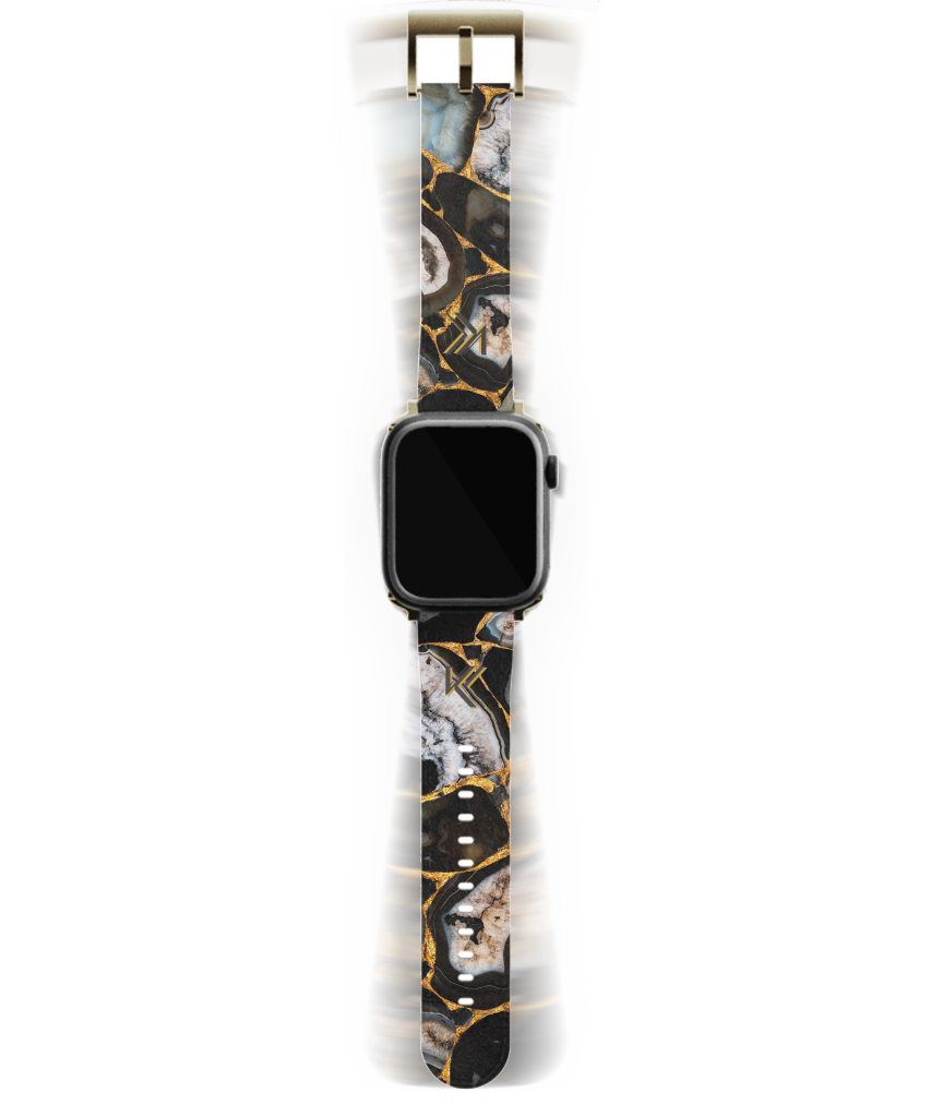 Glänzendes Onyx-Uhrenarmband