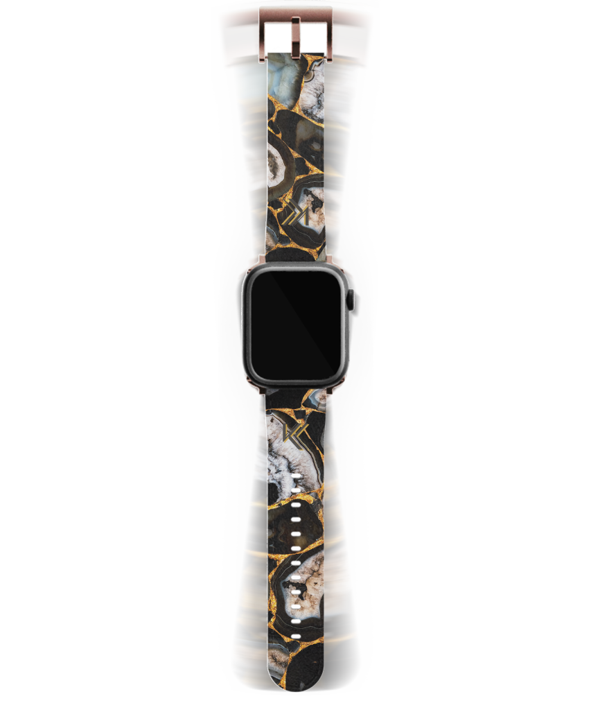 Glänzendes Onyx-Uhrenarmband