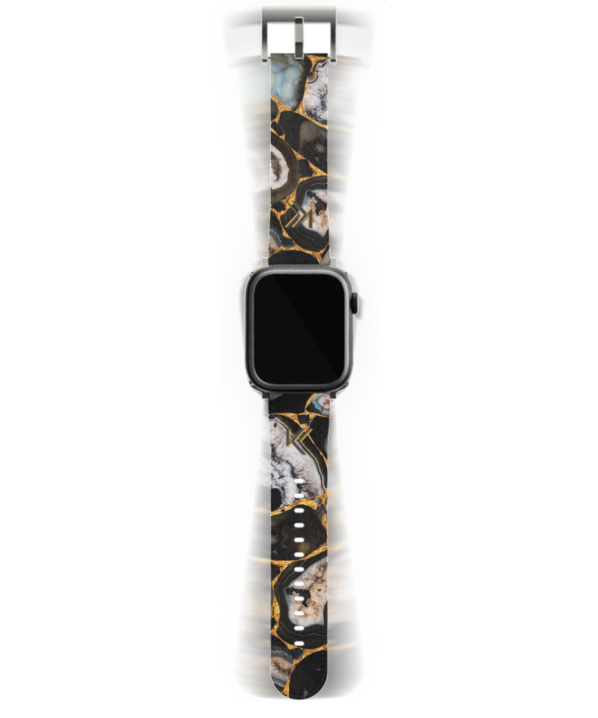 Glänzendes Onyx-Uhrenarmband