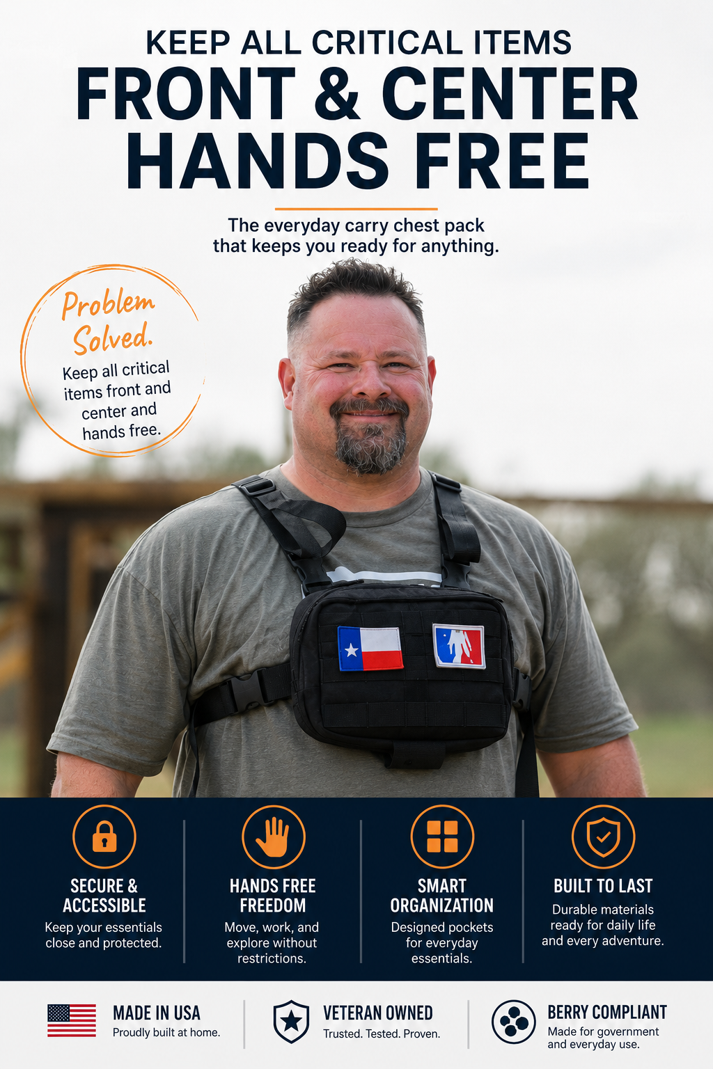 Gnome Chest Pack | Keep Essential Gear Within Reach