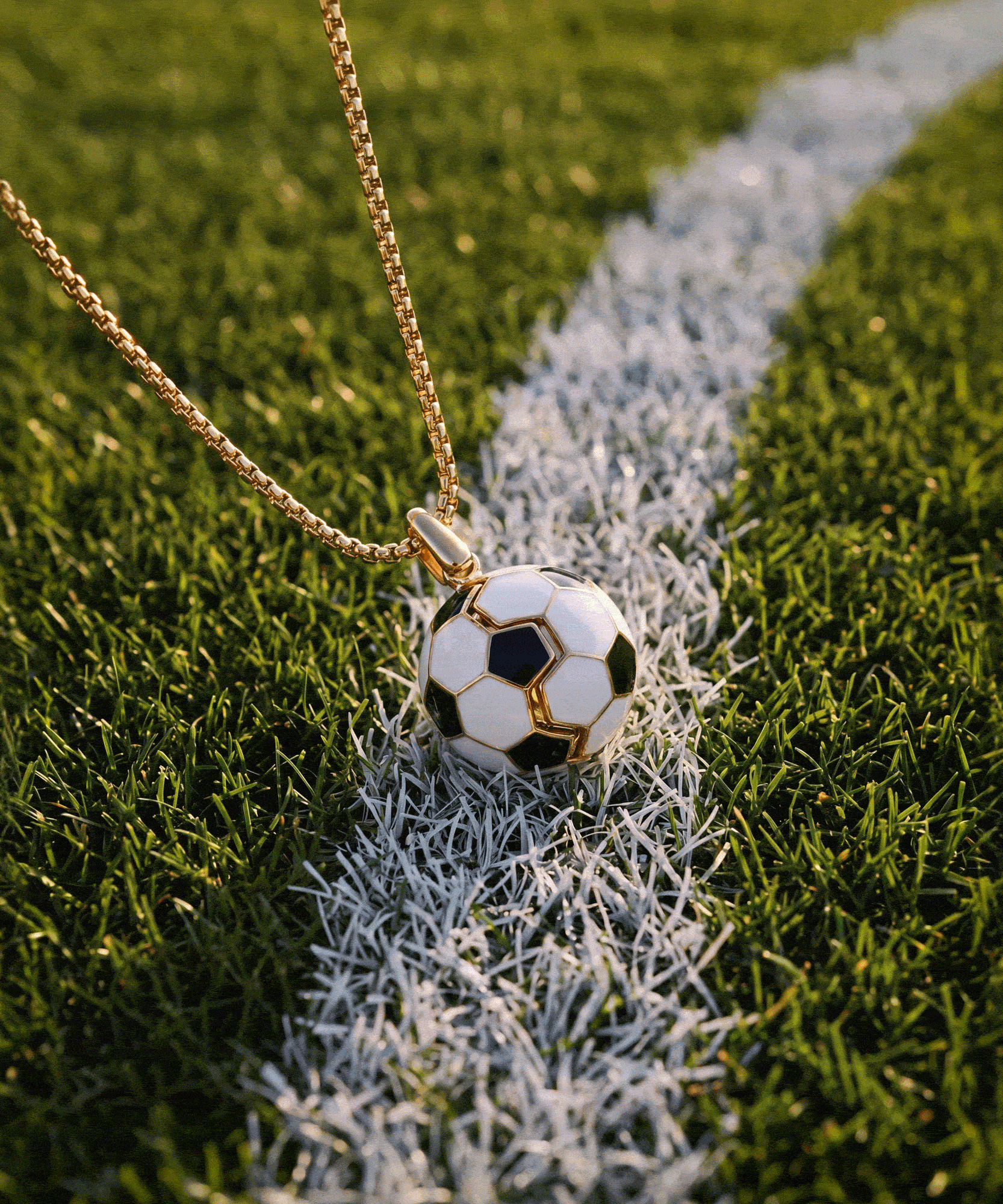 Soccer Ball "Control The Ball, Command The Game" Locket Necklace